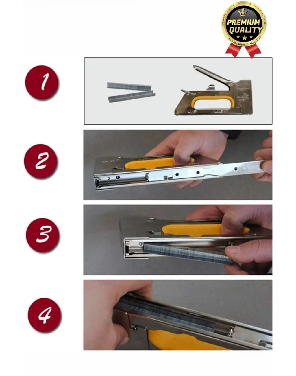 Çok Amaçlı Pratik Dekorasyon Hobi Koltuk Döşeme Çakma Mobilya Ahşap Çerçeve Manuel Zımba Tabancası