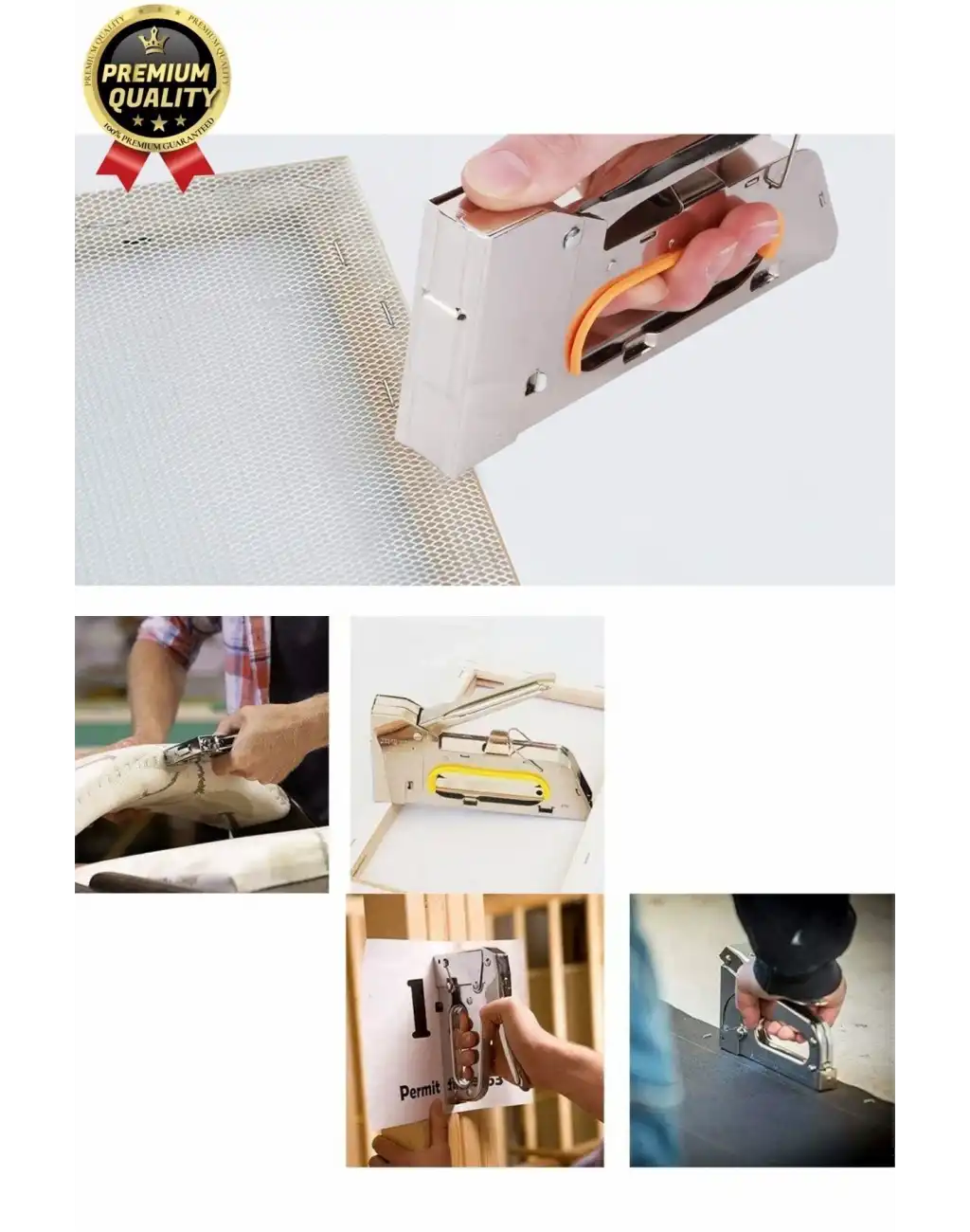 Çok Amaçlı Pratik Dekorasyon Hobi Koltuk Döşeme Çakma Mobilya Ahşap Çerçeve Manuel Zımba Tabancası