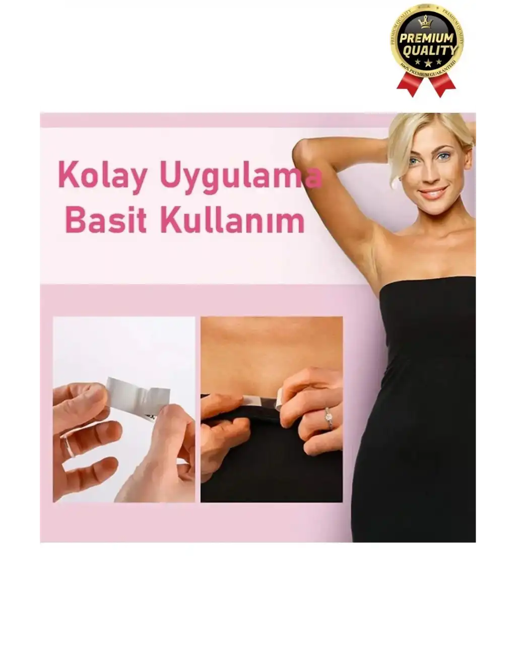 Çok Amaçlı Görünmez Çift Taraflı Dekolte Vücut Yapışkanlı Şeffaf Elbise Sabitleyici Bant 36 Parça