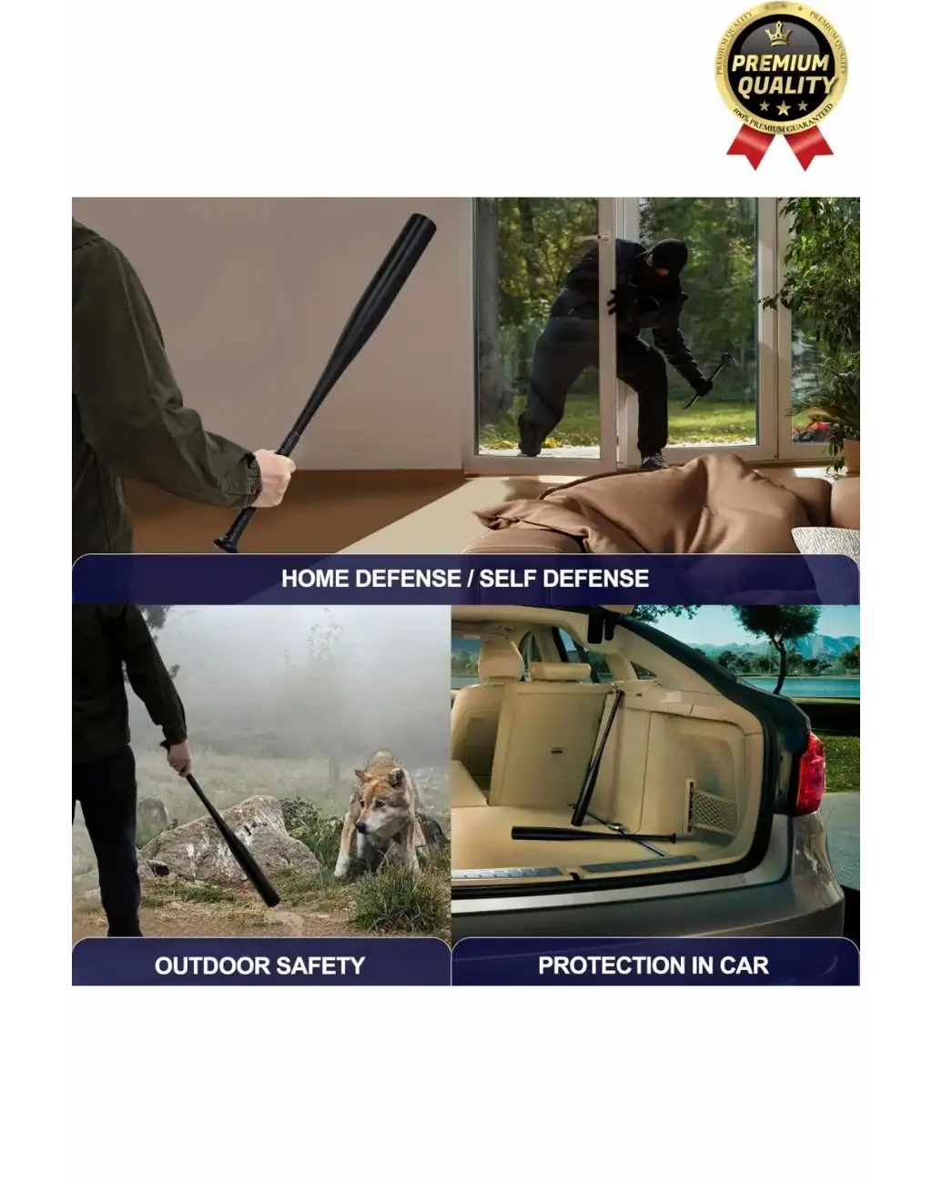 Üstün Kalite Modern Dayanıklı Malzeme Kırılmaz Mükemmel Kavrayış Metal Baseboll Beyzbol Sopası 61 Cm