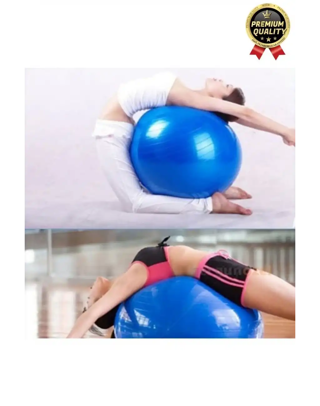 Premium Mini Gymball 20cm Jimnastik Denge Fitness Spor Şişirme Pompası Hediyeli Mavi Pilates Topu