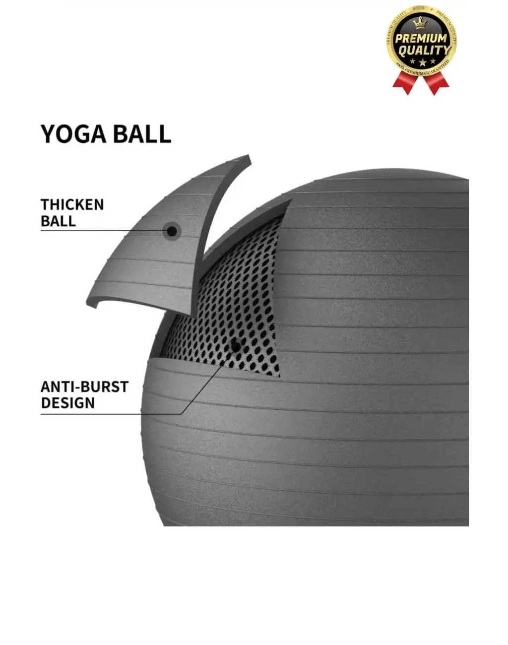 Premium Mini Gymball 20cm Jimnastik Denge Fitness Spor Şişirme Pompası Hediyeli Mavi Pilates Topu