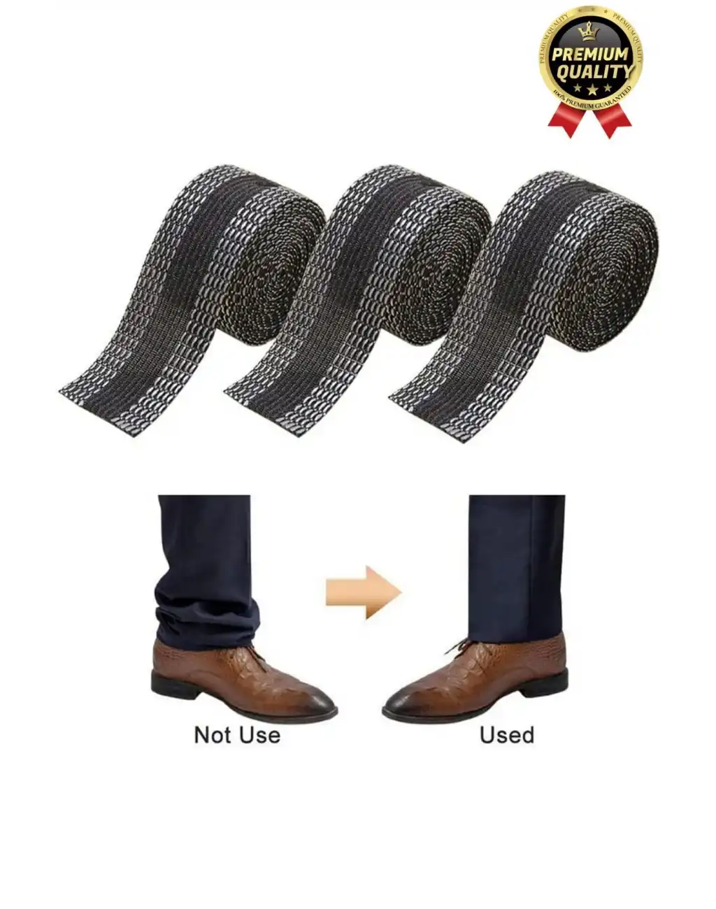 Dayanıklı Polyester Esnek Kendinden Yapışkanlı Pantolon Kumaş Kıvırma Yapıştırma Bandı Şeridi-2 Adet