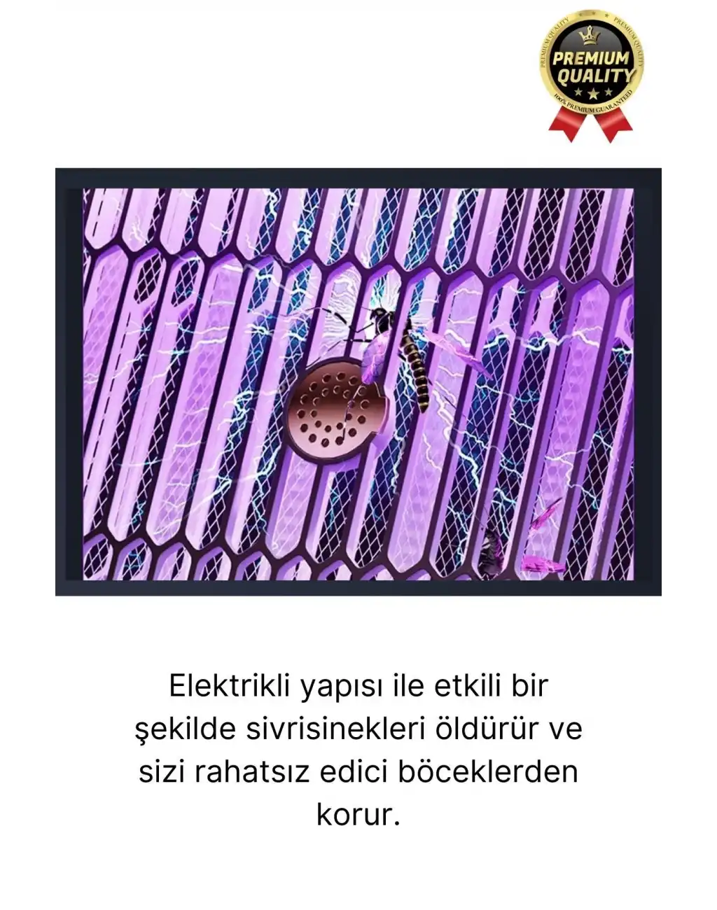 Yüksek Güç Elektrikli Uv Şarjlı Zincirli Askı Çift Taraflı Florasan Izgara Sinek Sivrisinek Öldürücü