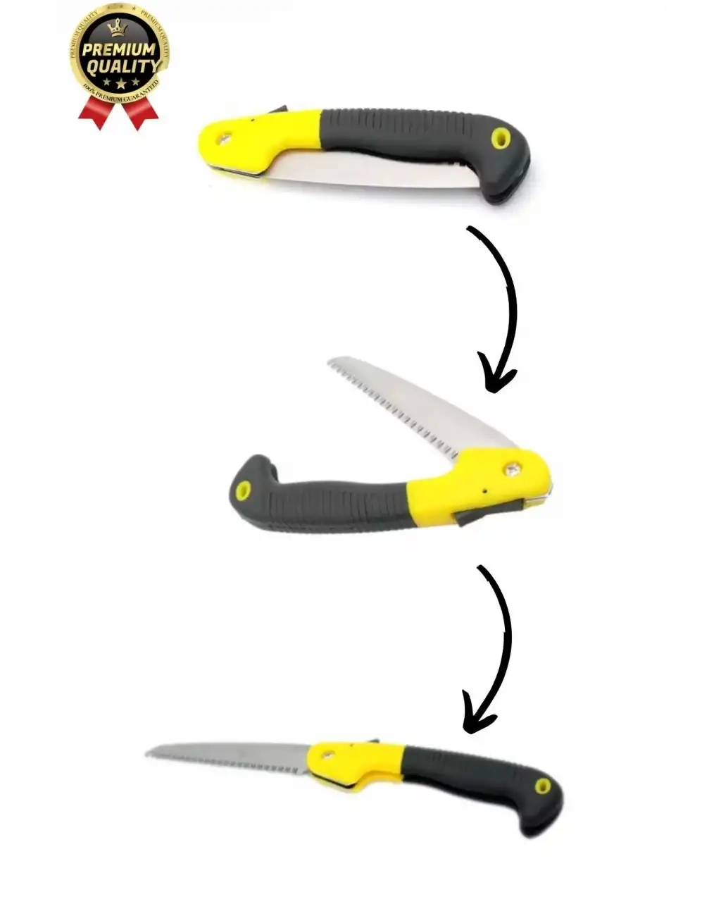 Dayanıklı Kaliteli Paslanmaz Çelik Döner Saplı Kamp Bahçe Katlanır Budama Testeresi Çakı Tipi 180 Mm