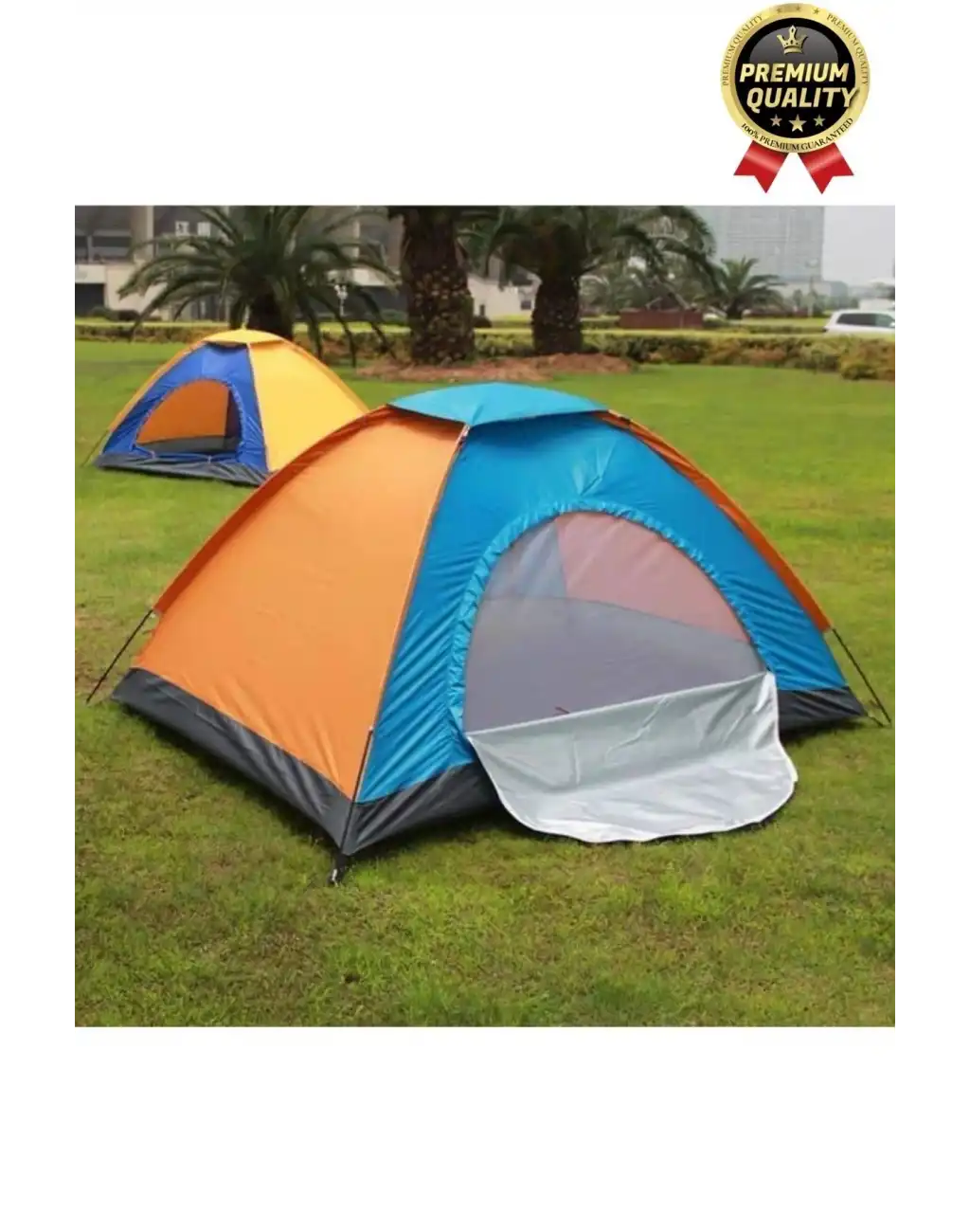 Ultra Dayanıklı Kolay Kurulum Taşıma Çantalı Su Geçirmez Sineklikli Tüllü 2-3 Kişilik Kamp Çadırı