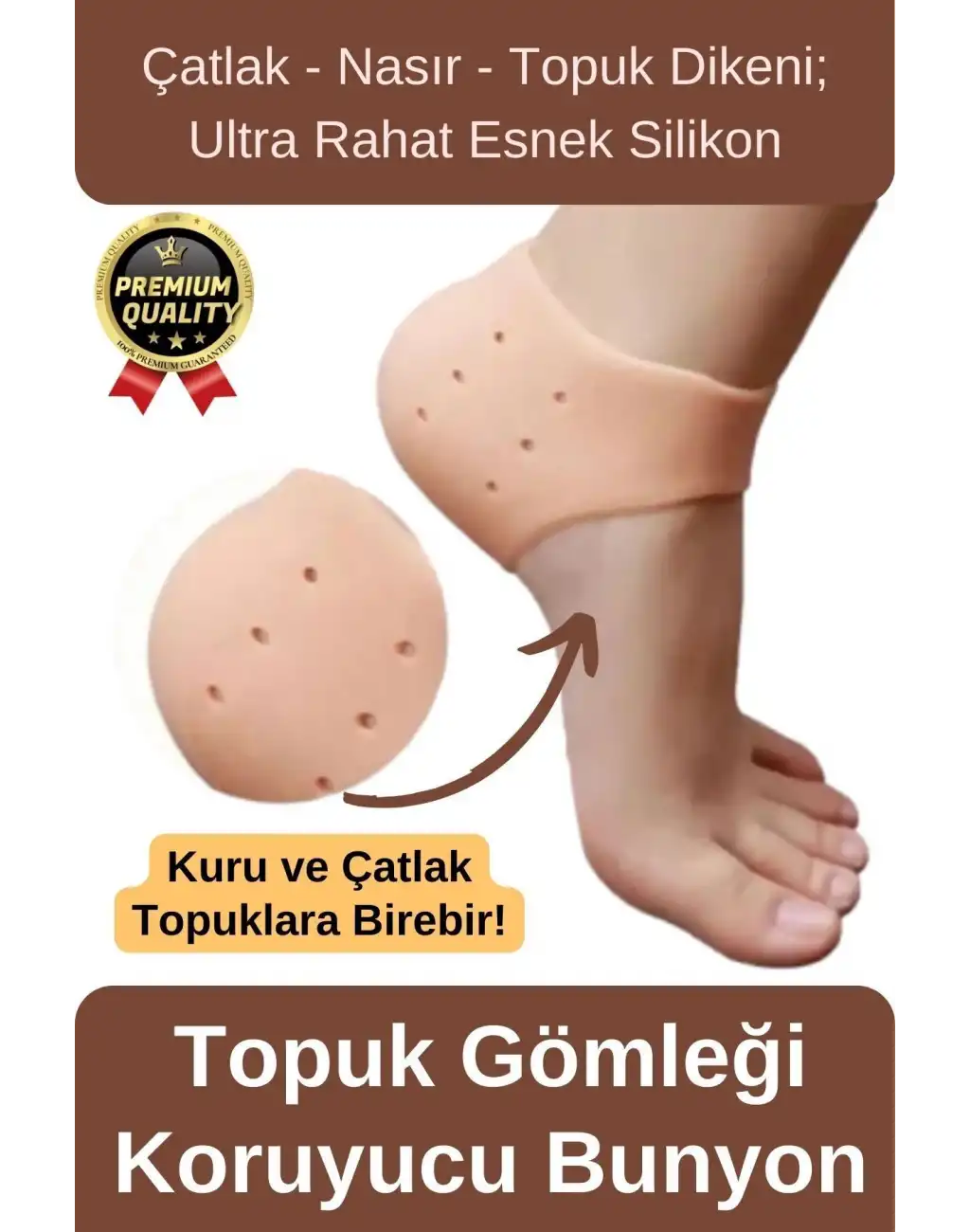 Ultra Rahat Çatlak Nasır Diken Esnek Silikon Tabanlık Gömlek Topuk Çorabı Koruyucu Bunyon 1 Çift