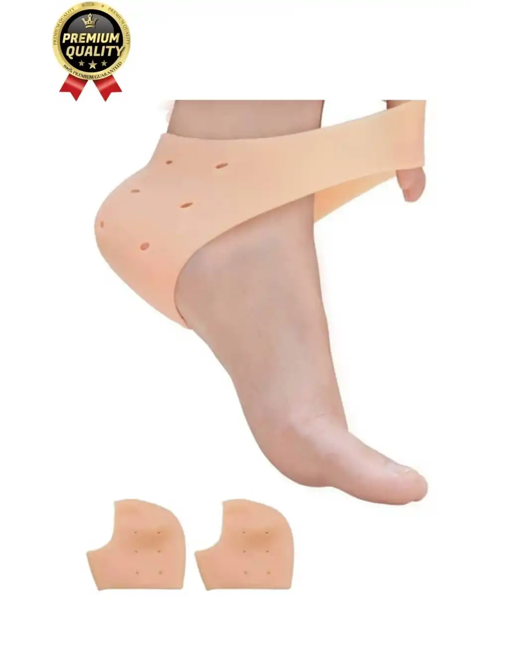 Ultra Rahat Çatlak Nasır Diken Esnek Silikon Tabanlık Gömlek Topuk Çorabı Koruyucu Bunyon 1 Çift