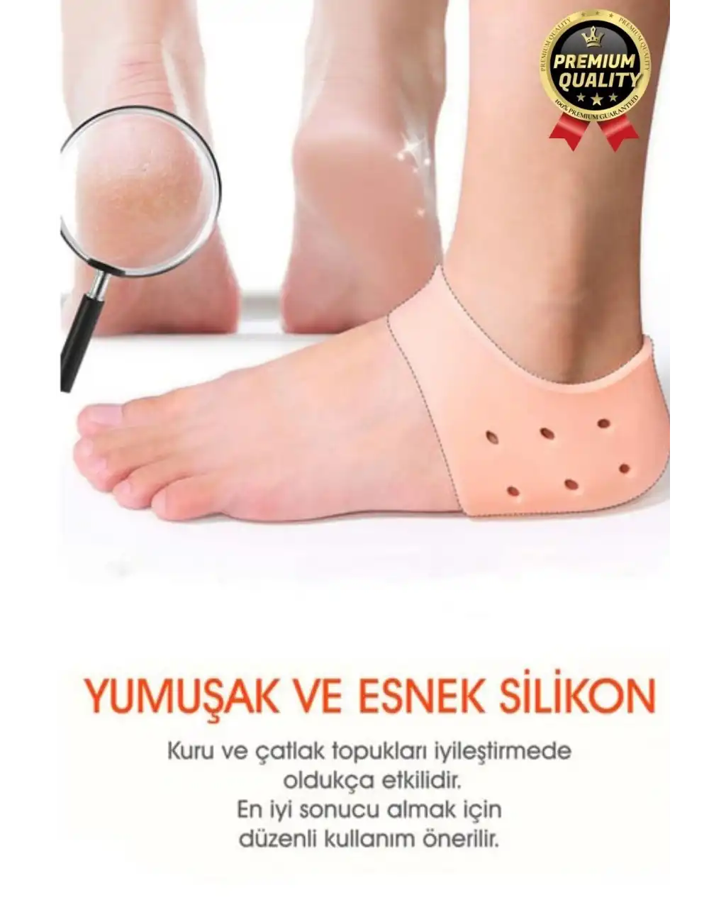 Ultra Rahat Çatlak Nasır Diken Esnek Silikon Tabanlık Gömlek Topuk Çorabı Koruyucu Bunyon 1 Çift