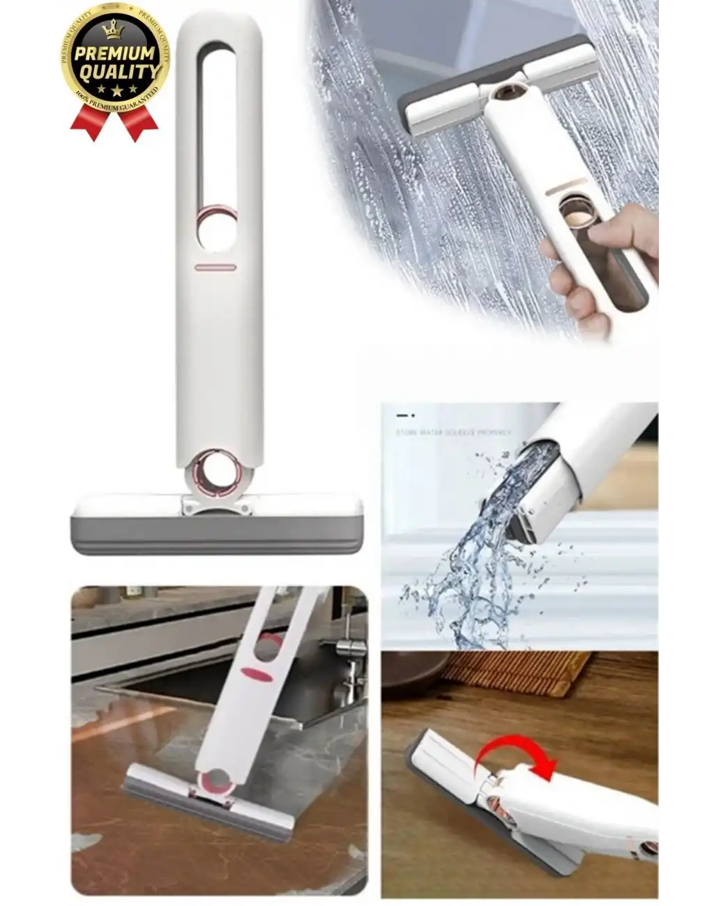 Çok Amaçlı Taşınabilir Pratik Sıkmalı Sünger Oto Tezgah Banyo Mutfak Cam Temizleme Silme Çekpas Mop