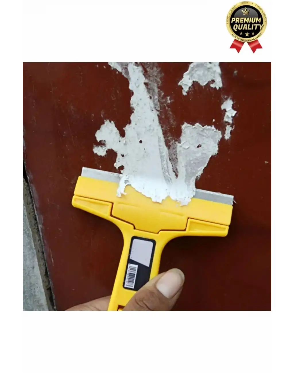 Çok Fonksiyonlu Cam Seramik Ocak Fayans Derz Boya Kısa Saplı 2 Adet Yedekli Sökücü Kazıma Bıçağı