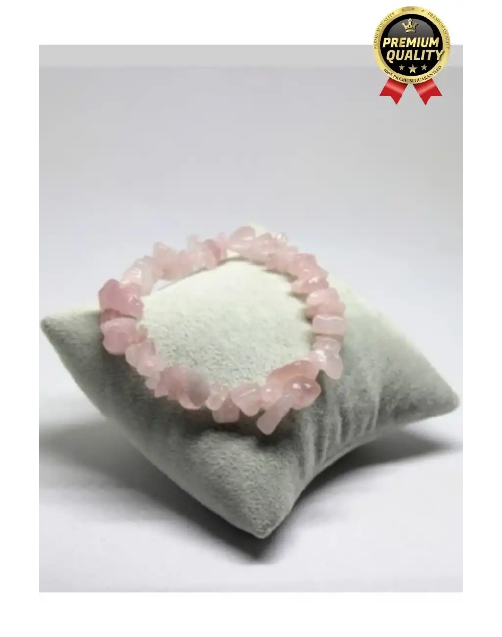 Özel Üretim Enerji Yükselten Esnek Ip Yengeç Burcu Gerçek Pembe Kuvars Doğal Taş Unisex Bileklik