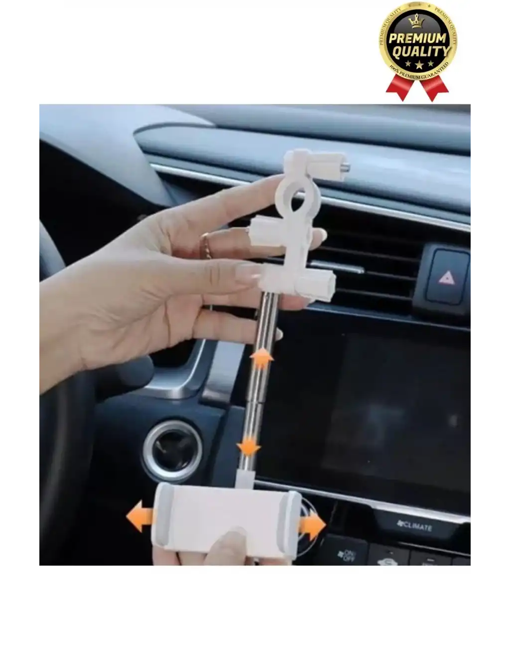 Çok Amaçlı Dayanıklı 360 Derece Dönebilen Ayarlanabilir Dikiz Aynasına Takılabilen Telefon Tutucu