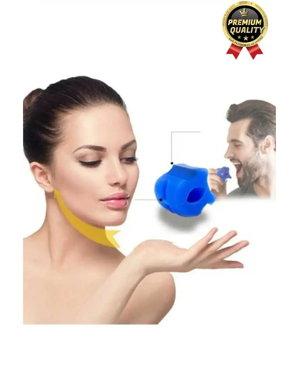 Yüksek Kalite BPA İçermeyen Silikon Jawline Çene Çizgisi Güçlendirici Egzersiz Topu Başlangıç Seviye