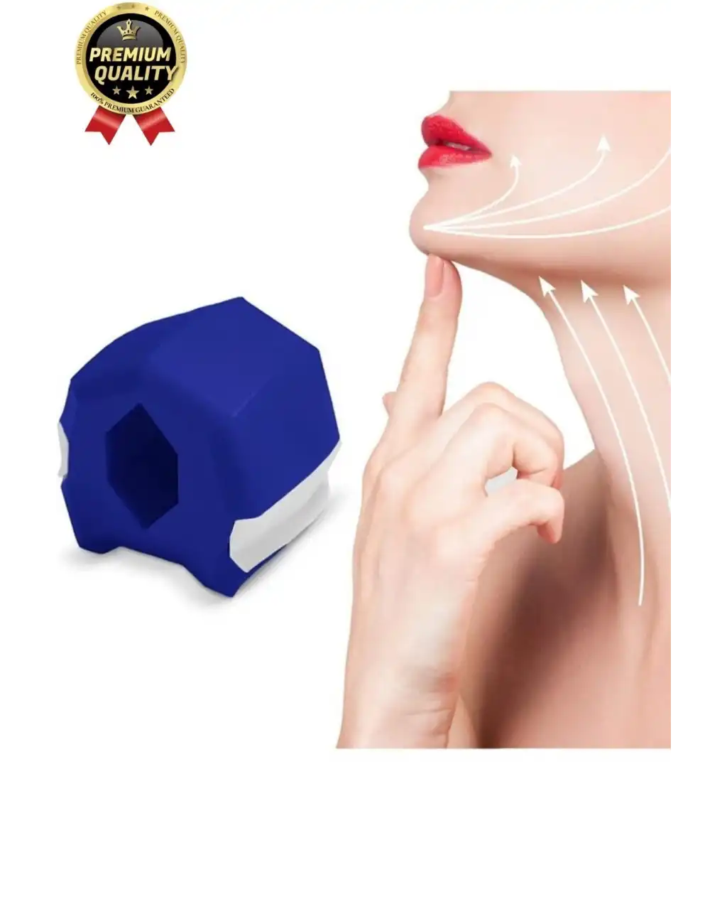 Yüksek Kalite BPA İçermeyen Silikon Jawline Çene Çizgisi Güçlendirici Egzersiz Topu Başlangıç Seviye