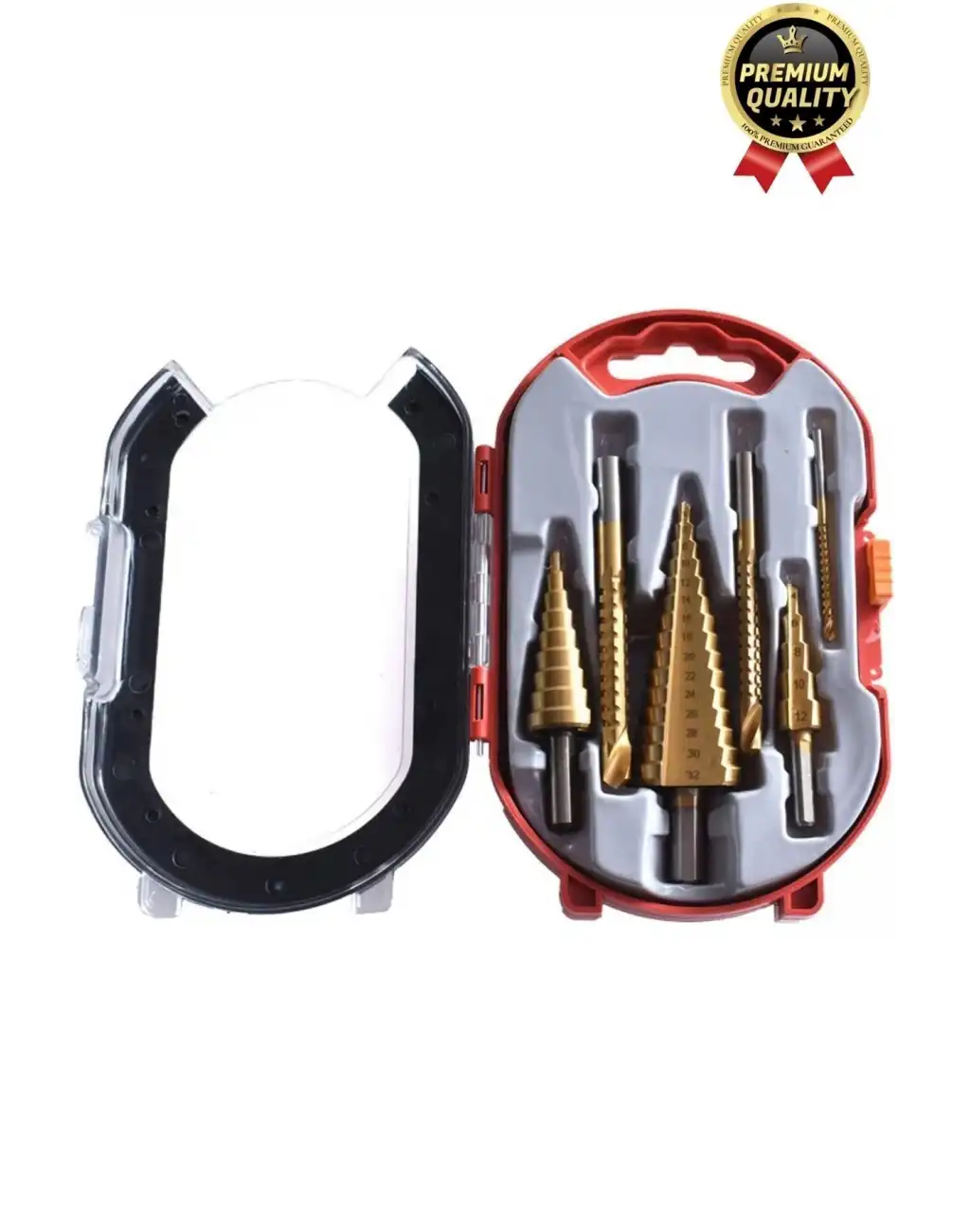 Çok Fonksiyonlu Çift Yiv Sistemli Kademeli Çatlatmadan Kesim Matkap Ucu Sac Delme 6 Parça Panç Seti