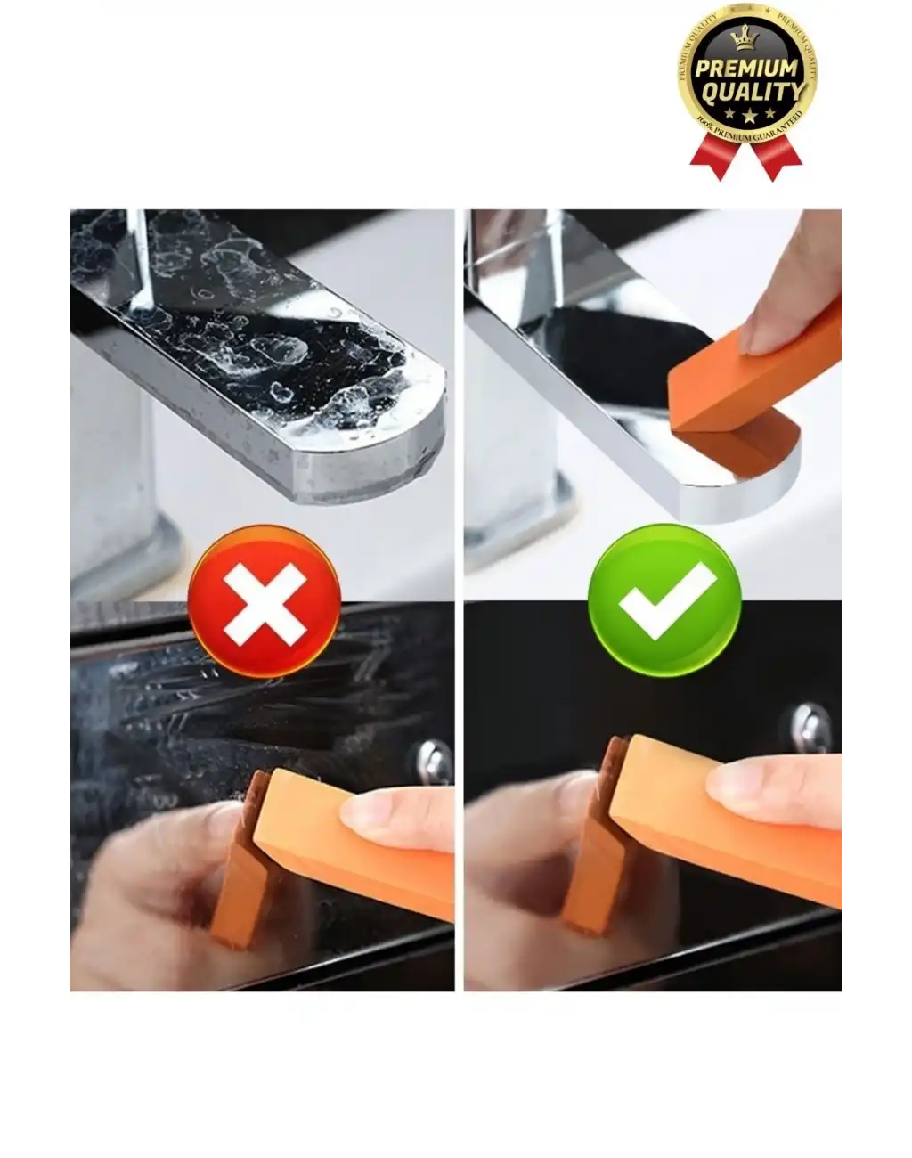 Çok Amaçlı Su Isıtıcı Tencere Musluk Lavabo Kireç Pas Leke Kir Temizleme Sökücü Parlatma Silgisi