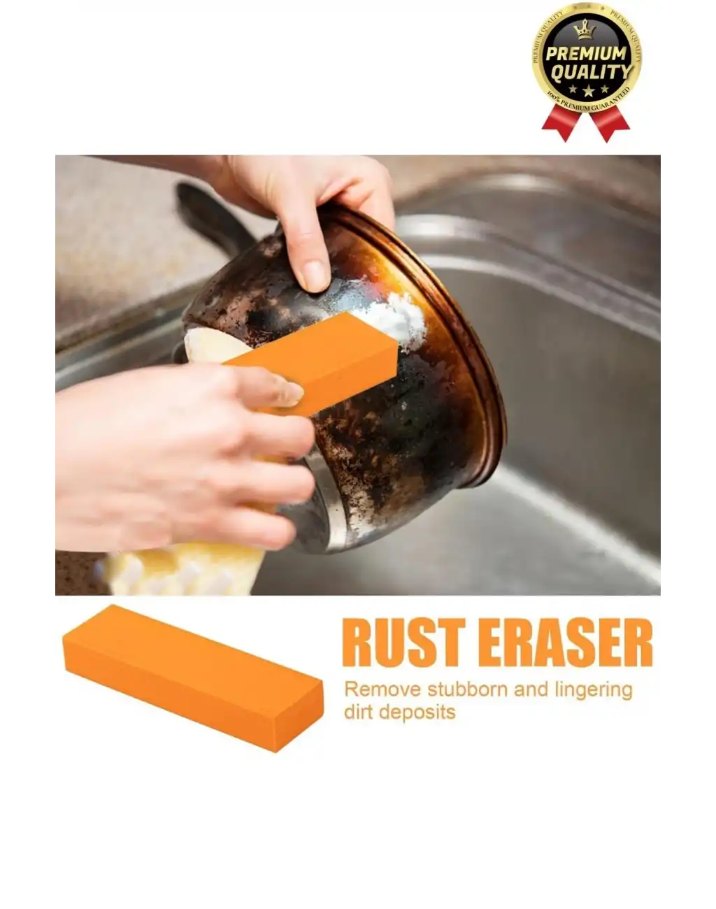 Çok Amaçlı Su Isıtıcı Tencere Musluk Lavabo Kireç Pas Leke Kir Temizleme Sökücü Parlatma Silgisi