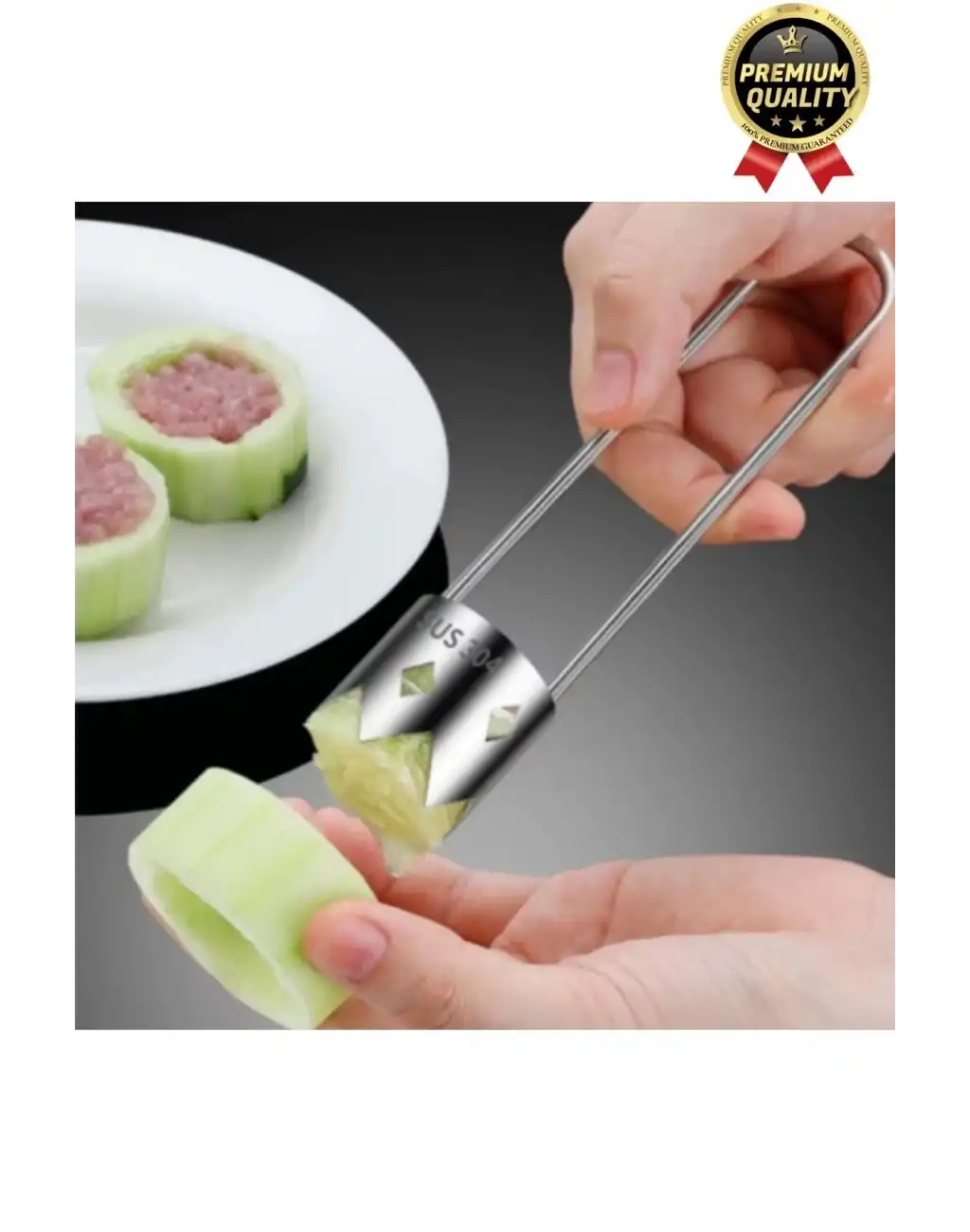 Çok Amaçlı Sağlam Pratik Paslanmaz Çelik Biber Domates Meyve Sebze Çekirdek Çıkarıcı Oyacak Aparatı