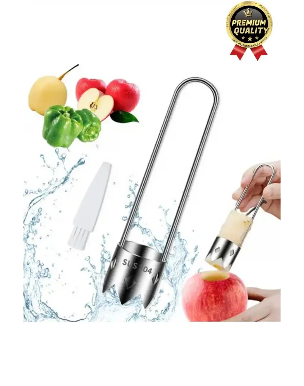 Çok Amaçlı Sağlam Pratik Paslanmaz Çelik Biber Domates Meyve Sebze Çekirdek Çıkarıcı Oyacak Aparatı