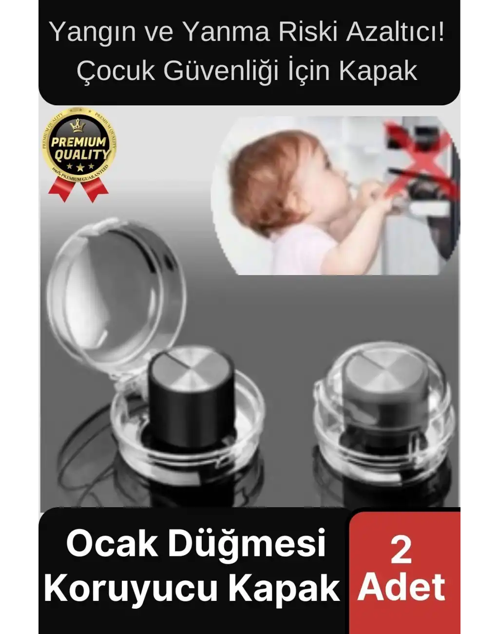 Özel Üretim Pratik Yangın Yanma Önleyici Çocuk Güvenlik Fırın Gaz Ocak Düğmesi Koruyucu Kapak 2 Adet