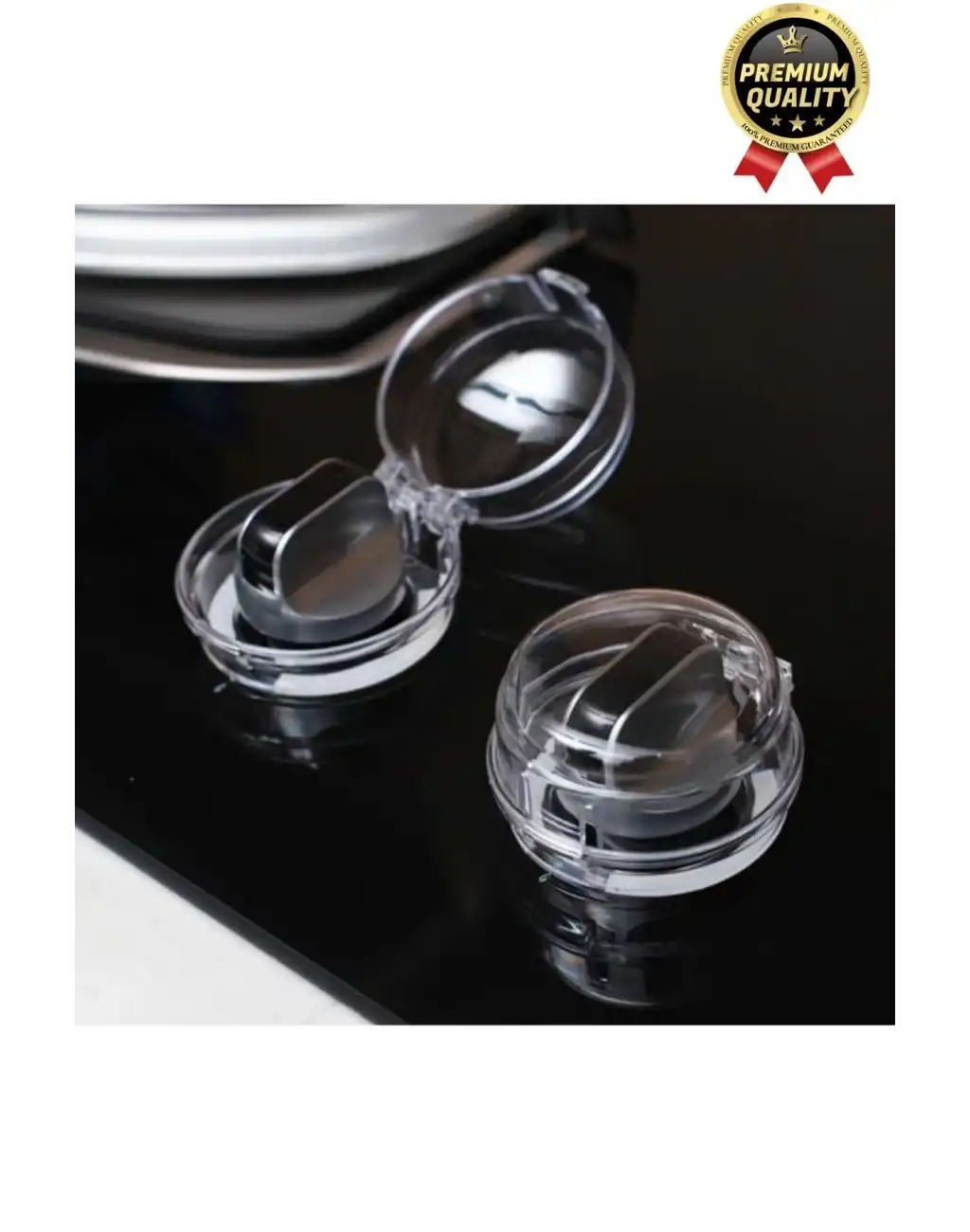 Özel Üretim Pratik Yangın Yanma Önleyici Çocuk Güvenlik Fırın Gaz Ocak Düğmesi Koruyucu Kapak 2 Adet