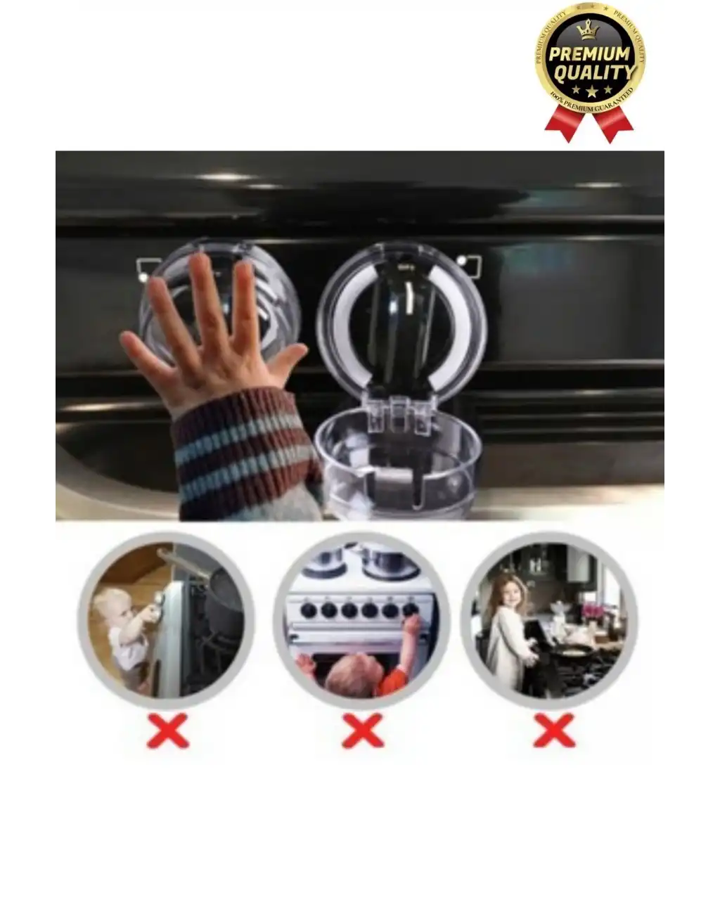 Özel Üretim Pratik Yangın Yanma Önleyici Çocuk Güvenlik Fırın Gaz Ocak Düğmesi Koruyucu Kapak 2 Adet