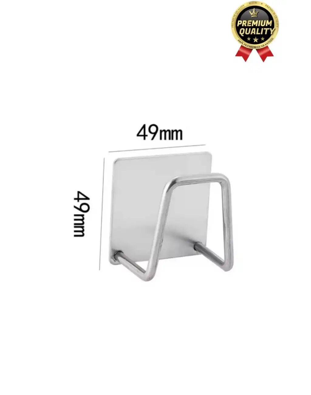 Paslanmaz Çelik Suya Dayanıklı Evye Düzenleyici Yapışkanlı Bulaşık Süngeri Tutucu Drenaj Askısı