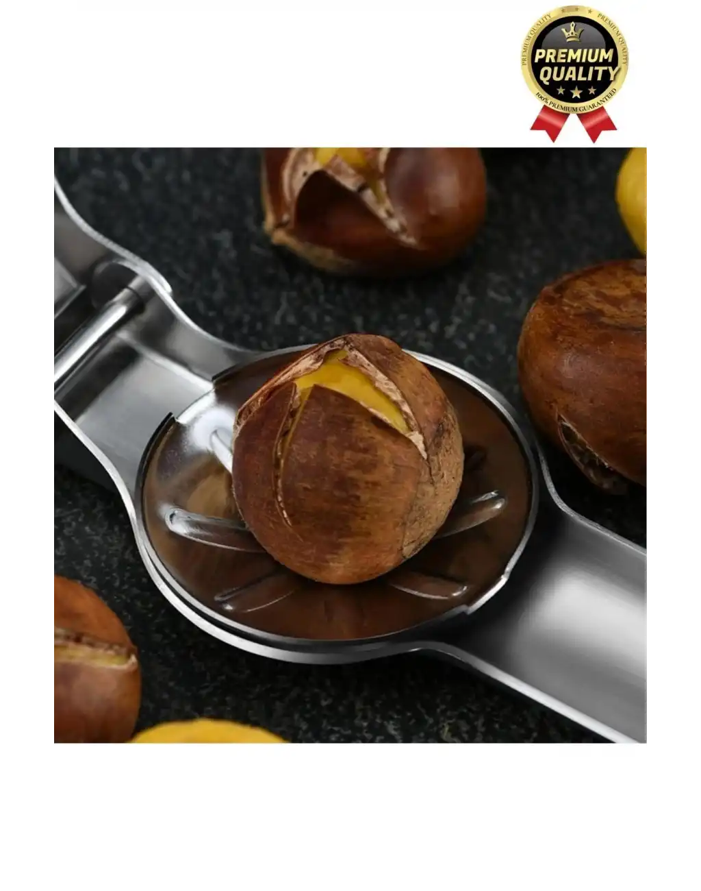 Çok Fonksiyonlu Ergonomik Kaymaz Paslanmaz Çelik Kabuk Kırma Açma Aleti Metal Kestane Çizici Pense