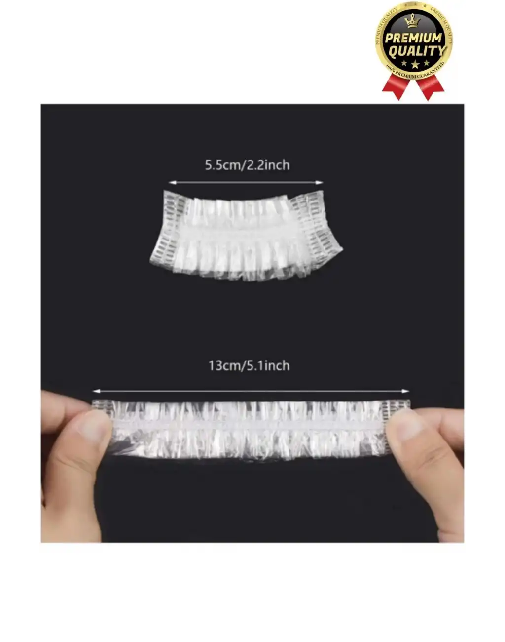 Çok Amaçlı Pratik Dayanıklı Elastik Tek Kullanımlık Banyo Duş Su geçirmez Kulak Bonesi 100 Adet