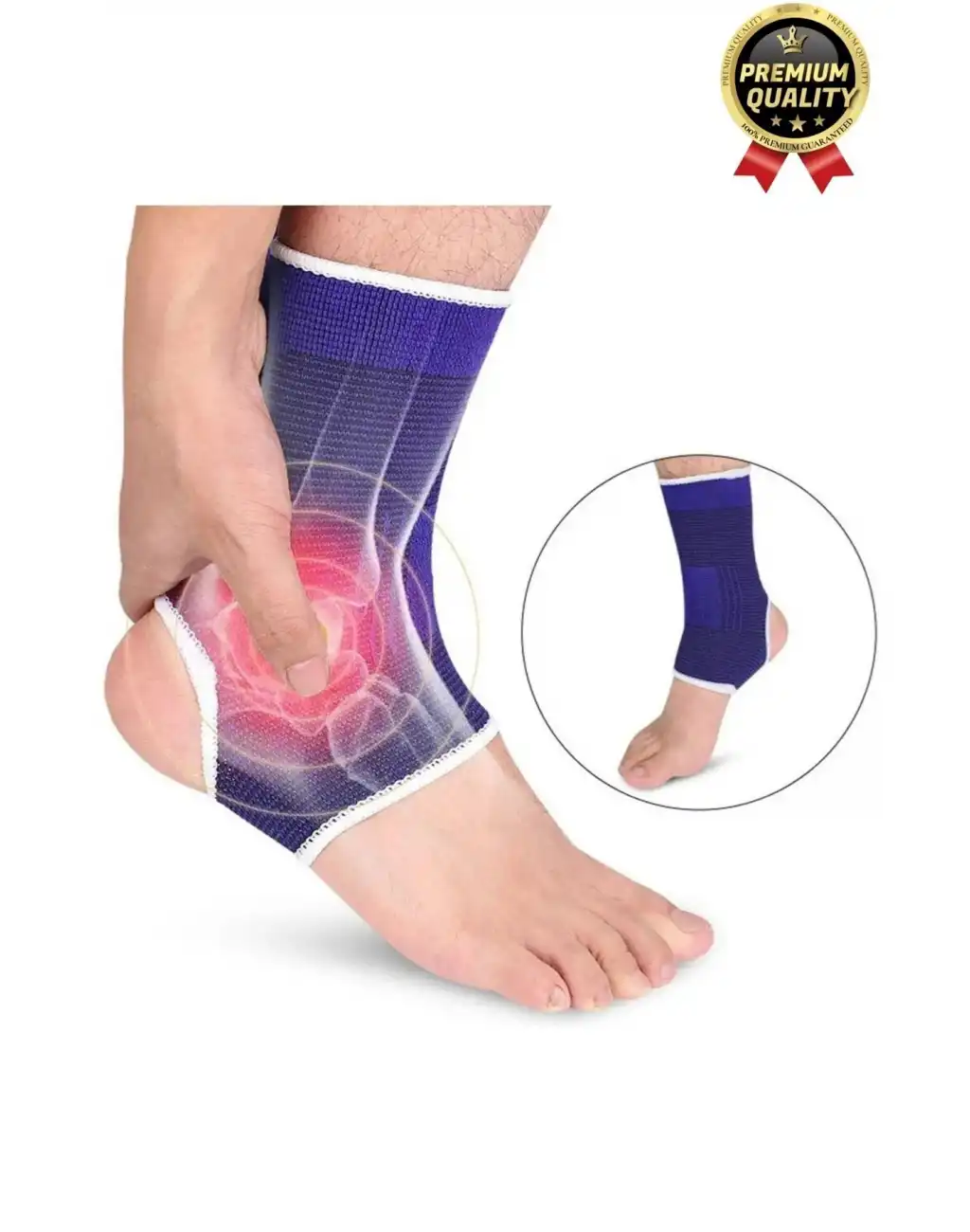 Pratik Burkulmuş Zayıf Kaslara Koruma Destek Sağlayan Ağrı Bandaj Sporcu Sağ Sol Ayak Bilekliği