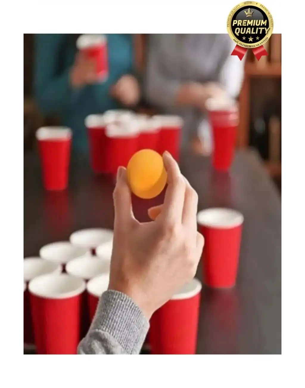 Özel Gün Beer Pong Yetişkin Eğlence Parti Malzemeleri İçki Bira Renkli 12 Toplu Karton Oyun Bardağı