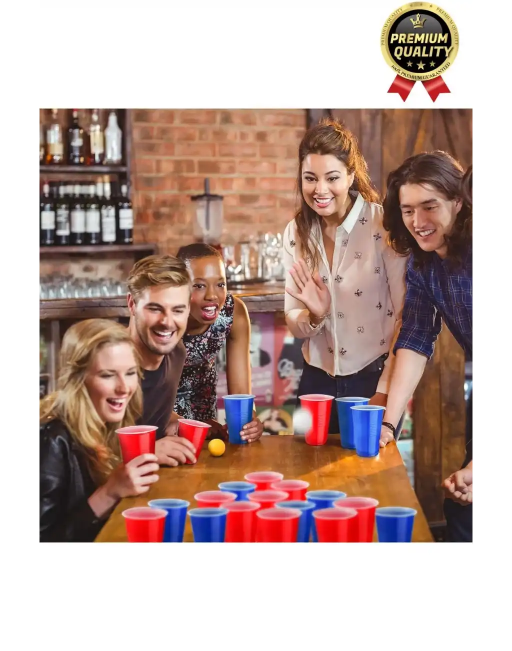 Özel Gün Beer Pong Yetişkin Eğlence Parti Malzemeleri İçki Bira Renkli 12 Toplu Karton Oyun Bardağı