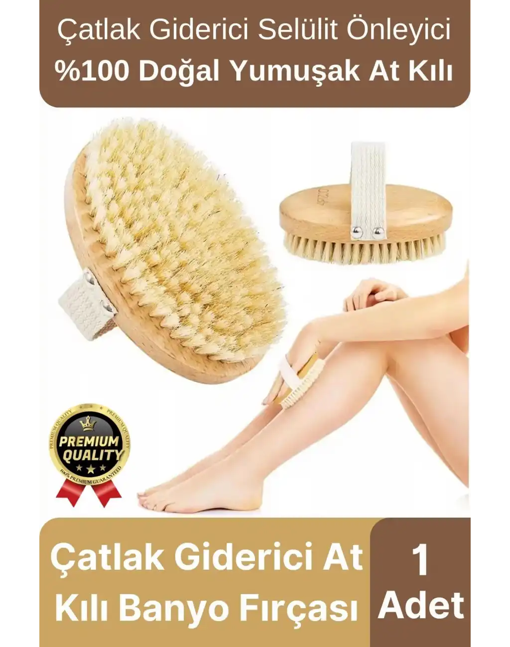 Yeni Üretim Çatlak Giderici Selülit Önleyici %100 Doğal At Kılı Ahşap Banyo Fırçası Kuru Masaj Aleti