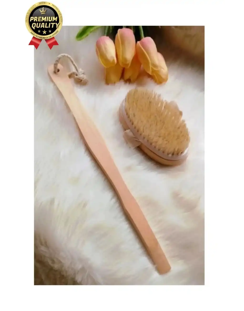 Yeni Üretim Çatlak Giderici Selülit Önleyici %100 Doğal At Kılı Ahşap Banyo Fırçası Kuru Masaj Aleti