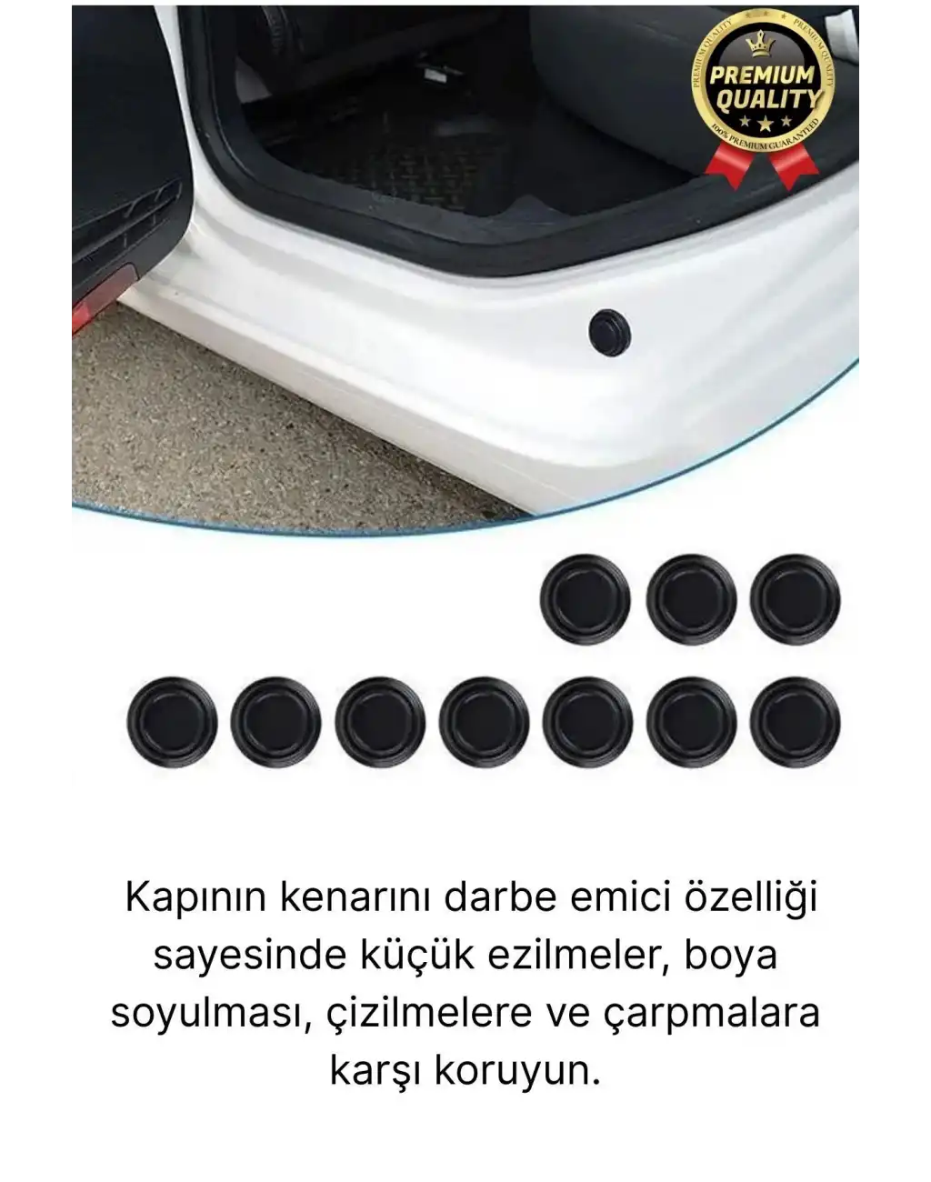 Yüksek Kalite Dayanıklı Çarpma Engelleyici Araba Oto Kapı Sesi Darbe Emici Absorbe Aparatı 10 Adet