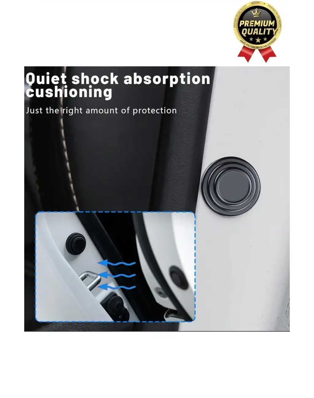 Yüksek Kalite Dayanıklı Çarpma Engelleyici Araba Oto Kapı Sesi Darbe Emici Absorbe Aparatı 10 Adet