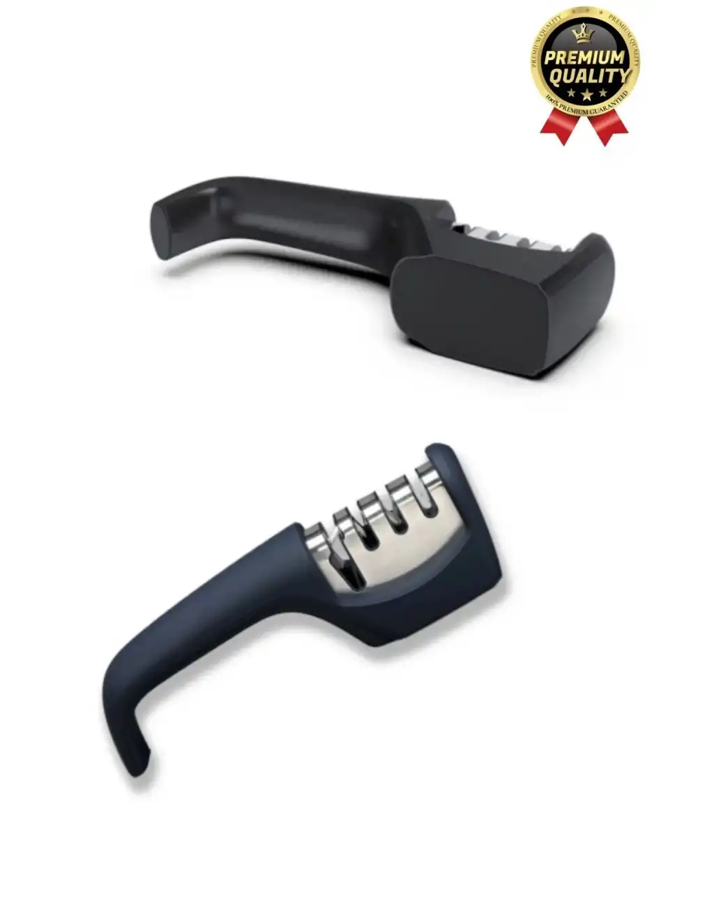 Profesyonel Ergonomik Pratik Keskin Paslanmaz Çelik Şef Mutfak 3 Kademeli Kolay Bıçak Bileme Aleti