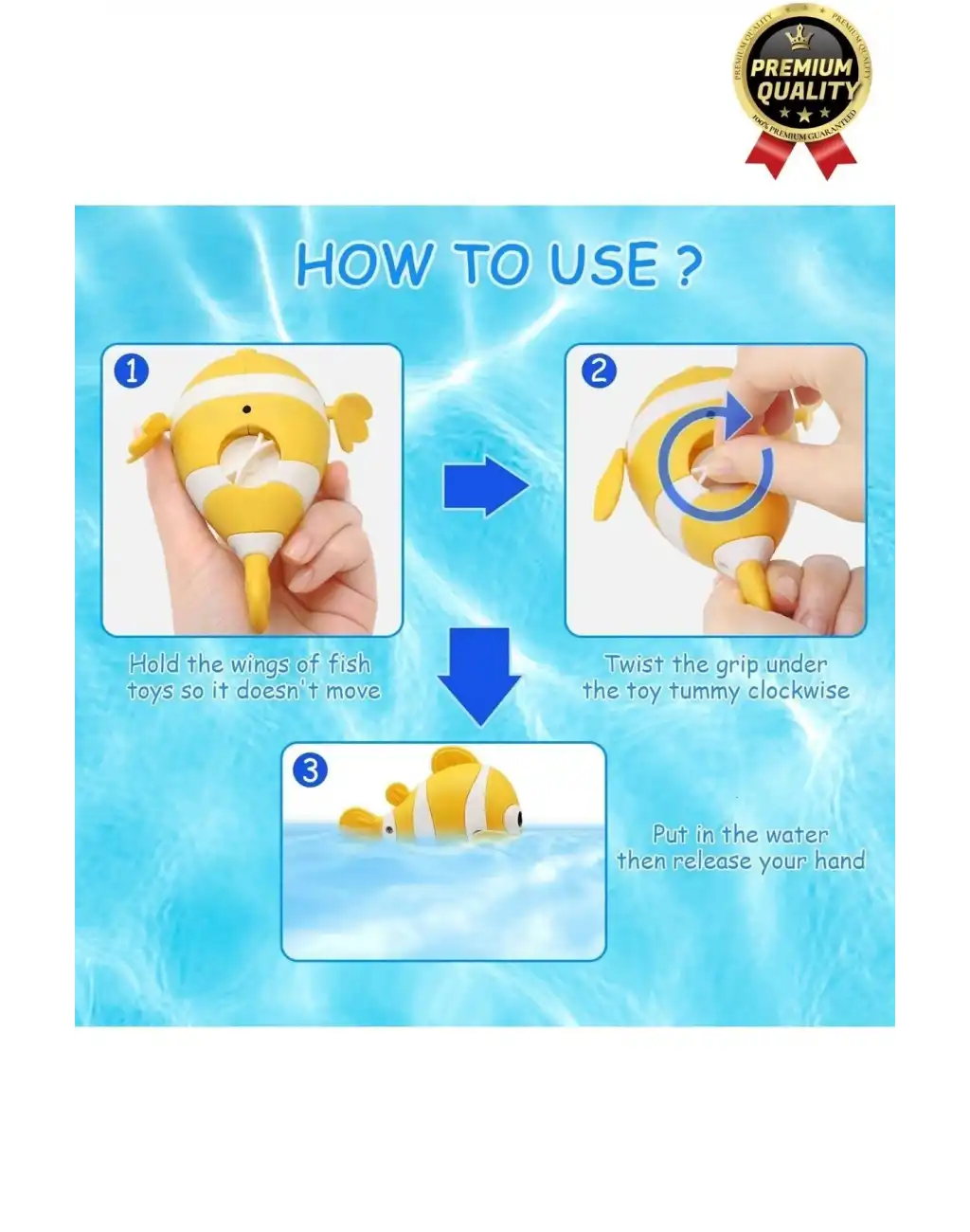 Özel Üretim Banyo Arkadaşı Eğlenceli Bebek Çocuk Renkli Oyuncak Kurmalı Yüzen Hareketli Banyo Balığı