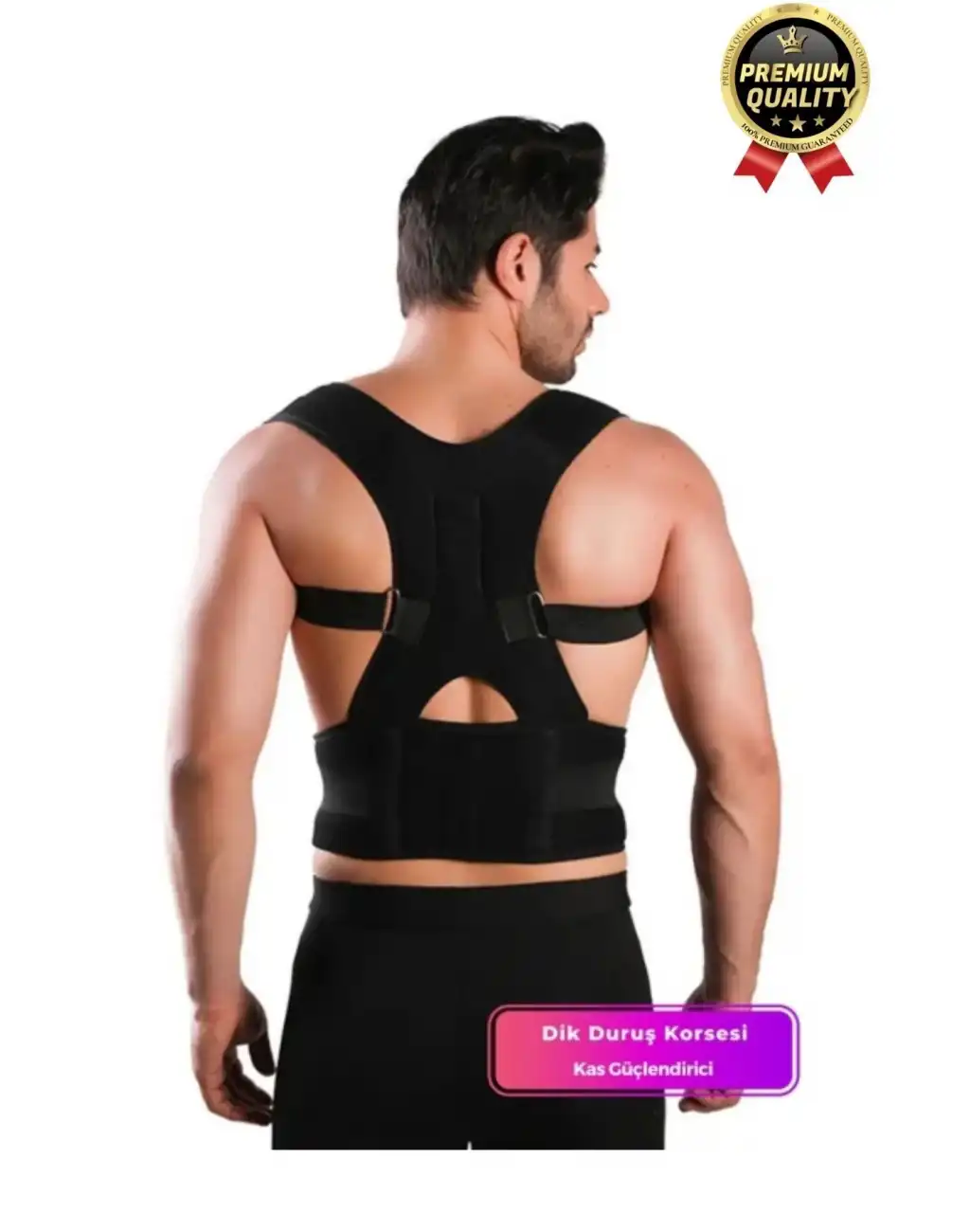 Profesyonel Ortopedik Omurga Sırt Bel Kas Güçlendirici Fıtık Kamburluk Önleyici Dik Duruş Korsesi