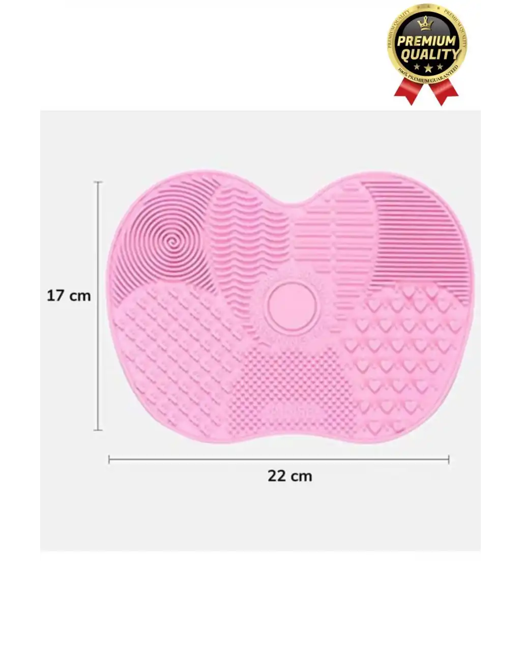 Premium Pratik Kolay Yıkanabilir Kurutulabilir Silikon Makyaj Fırçası Süngeri Temizleme Matı Aparatı