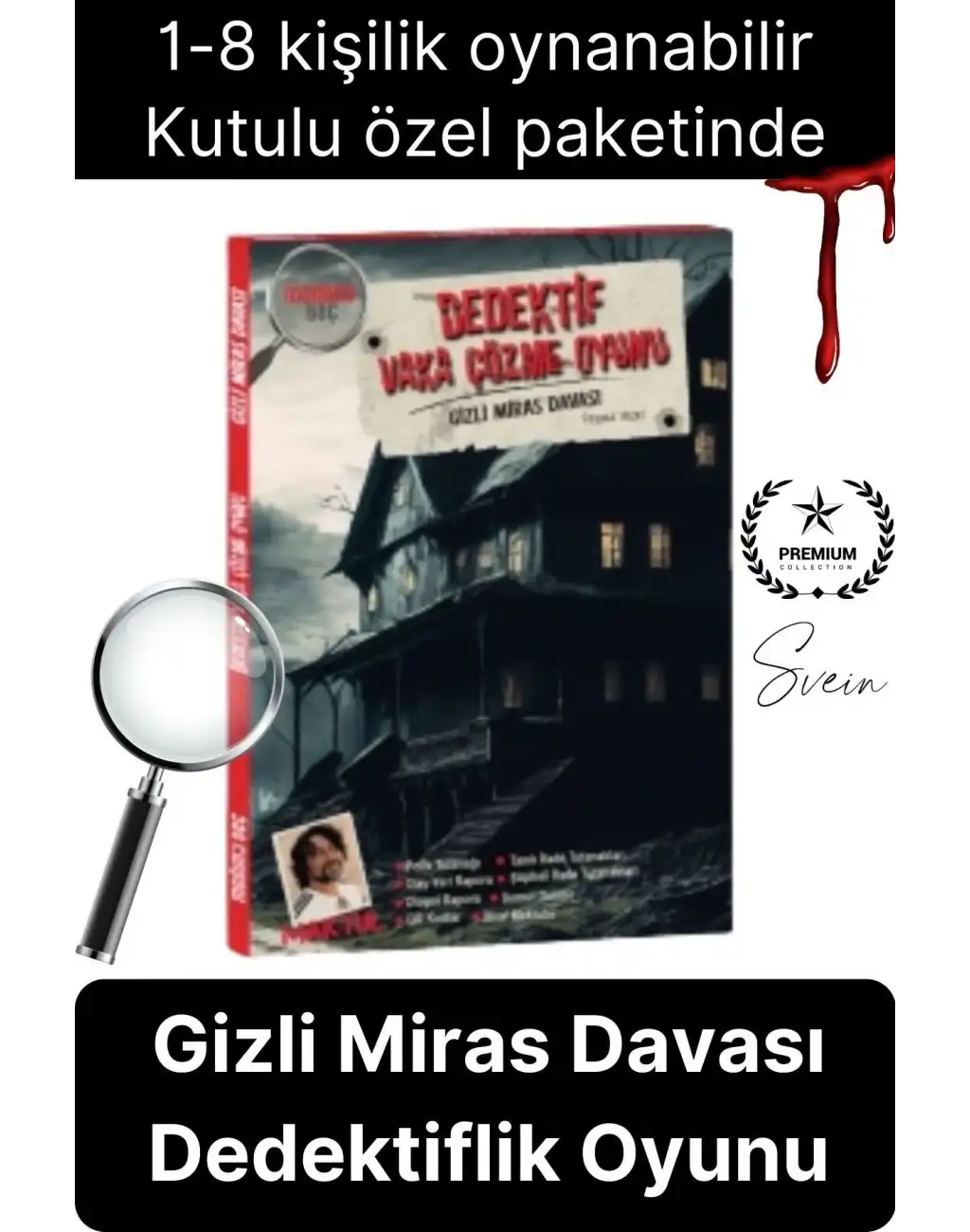 Yeni Seri Katil Kim Bulma Oyunu Kutulu Gizli Miras Davası Cinayetleri Vaka Çözme Grup Aktivitesi