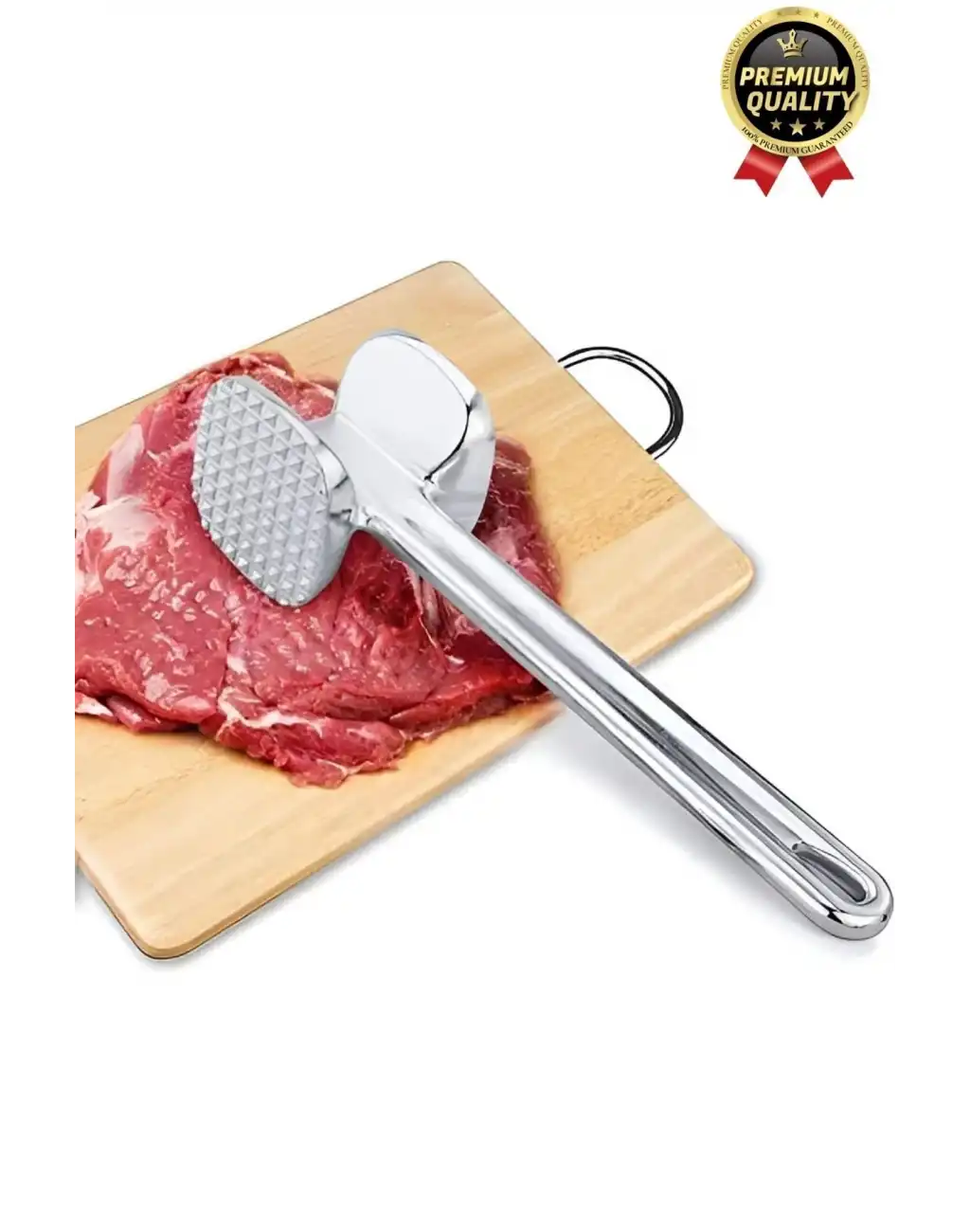 Premium Yüksek Kaliteli Uzun Ömürlü Paslanmaz Çelik Çift Taraflı Biftek Et Dövme Çekici Yumuşatıcı
