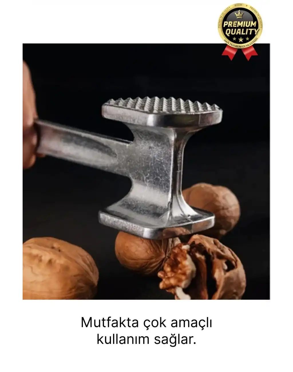 Premium Yüksek Kaliteli Uzun Ömürlü Paslanmaz Çelik Çift Taraflı Biftek Et Dövme Çekici Yumuşatıcı