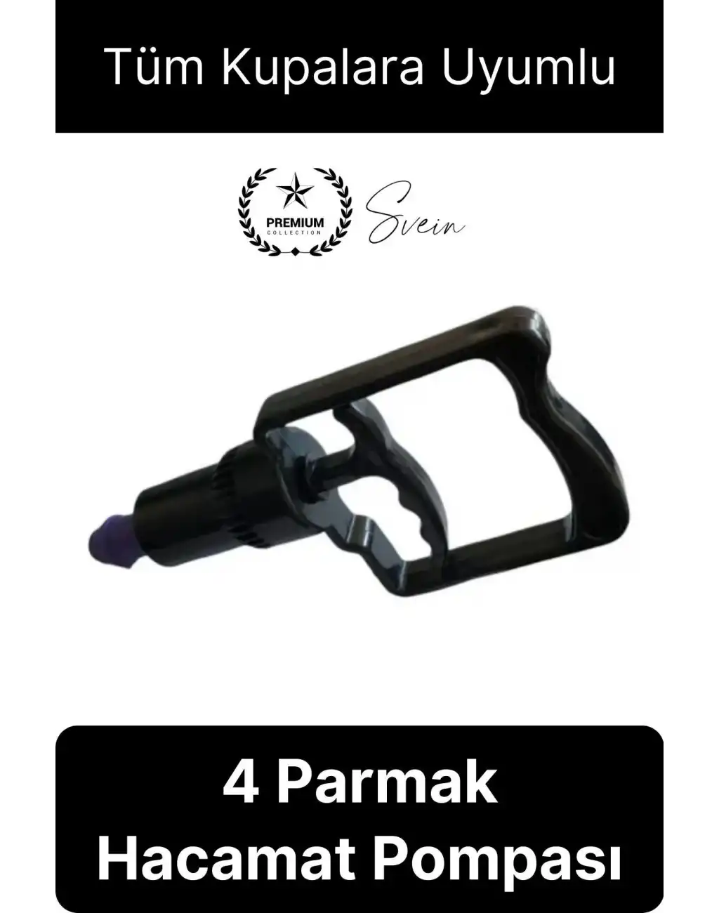 Kolay Kullanım 4 Parmak Hacamat Pompası Tüm Kupalarla Uyumlu Plastik Dayanıklı 1 Adet Kan Dolaşımı