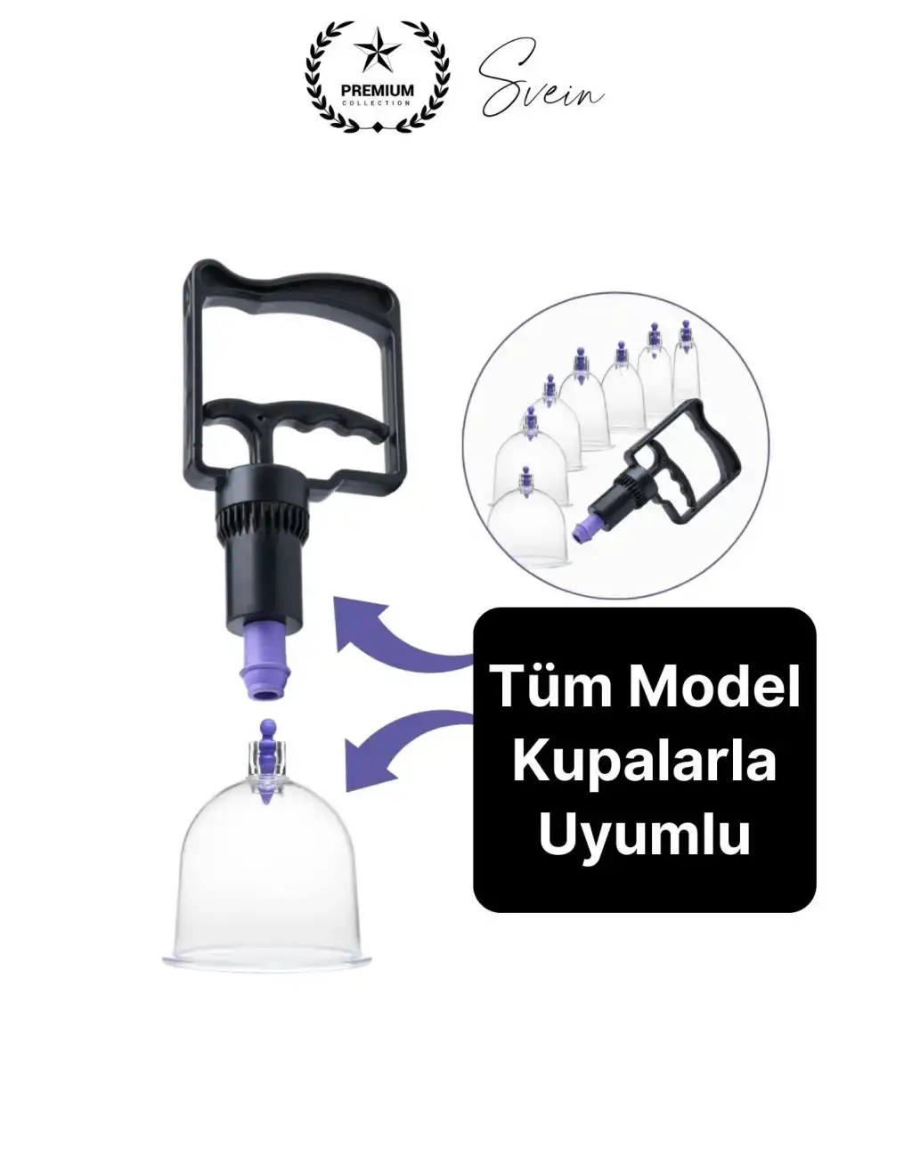 Kolay Kullanım 4 Parmak Hacamat Pompası Tüm Kupalarla Uyumlu Plastik Dayanıklı 1 Adet Kan Dolaşımı