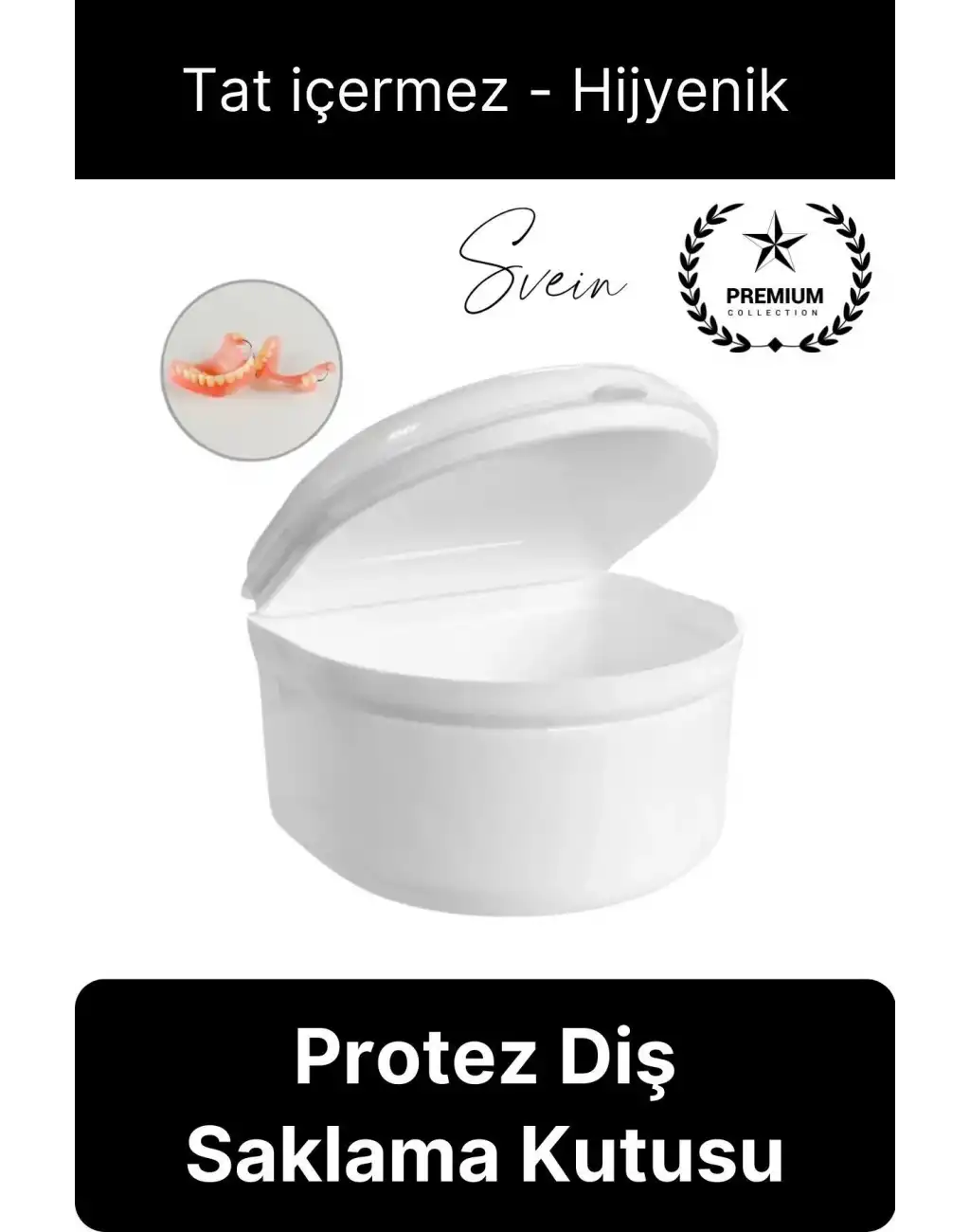 Yüksek Kalite Diş Protezi Saklama Kabı Kutusu Ortodondik Seyahat Ağız Koruyucu Taşınabilir Hijyenik