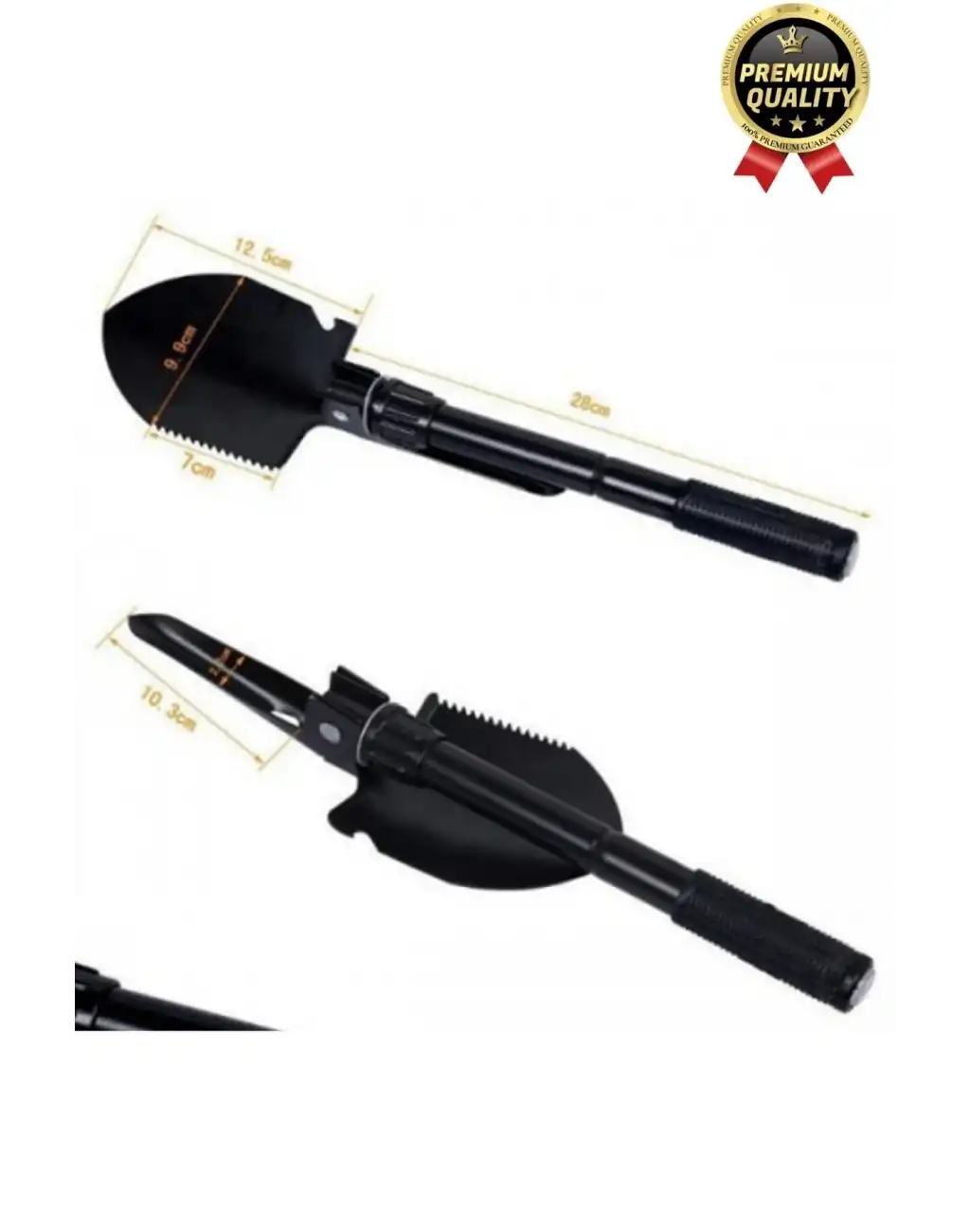 Çok Fonksiyonlu Portatif Katlanır Cepte Taşıma Çantalı Pusulalı Askeri Kamp Deprem Kazma Kürek Seti