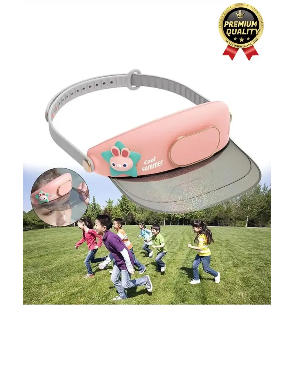 Premium 3 Kademe Ayarlanabilir Usb Şarjlı Sıcak Güneş Yaz Soğutucu Fan Özellikli Şapkalı Vantilatör