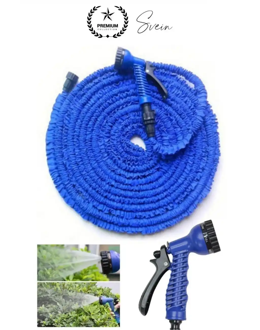 7 Kademeli Tabancalı Uzayabilen Esnek 22.5 Metre Sihirli Bahçe Sulama Başlık Araç Yıkama Hortumu